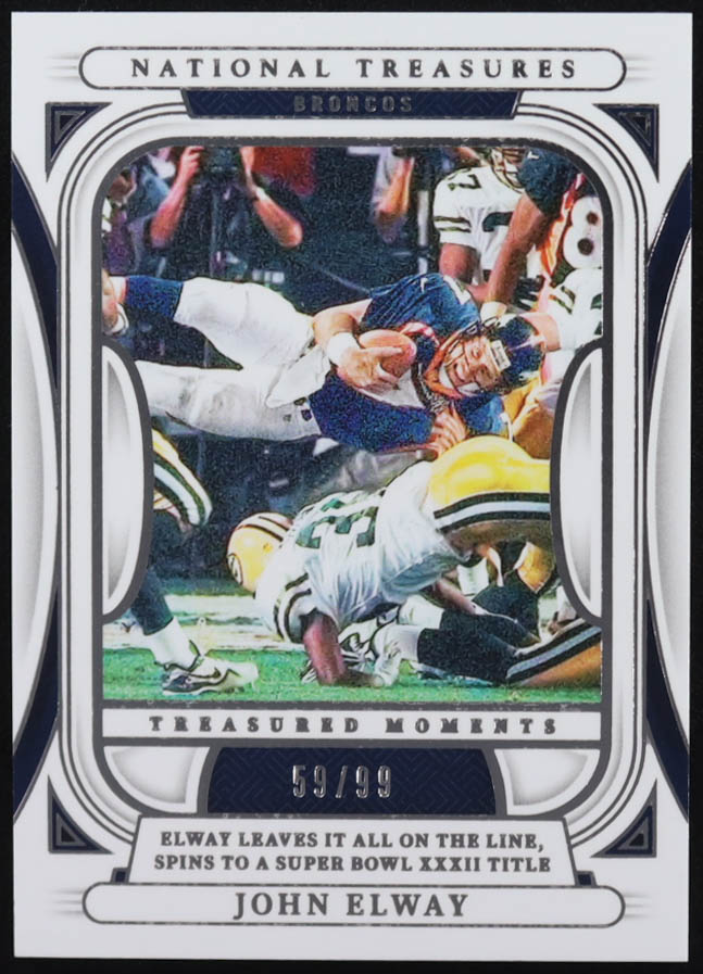 John Elway 2024 Panini National Treasures Treasured Moments #4 #59/99 at PristineAuction.com John Elway 2024 Panini National Treasures Treasured Moments #4 #59/99 at PristineAuction.com