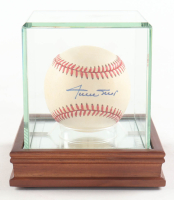 Willie Mays Signed ONL Baseball with Display Case (PSA) at PristineAuction.com