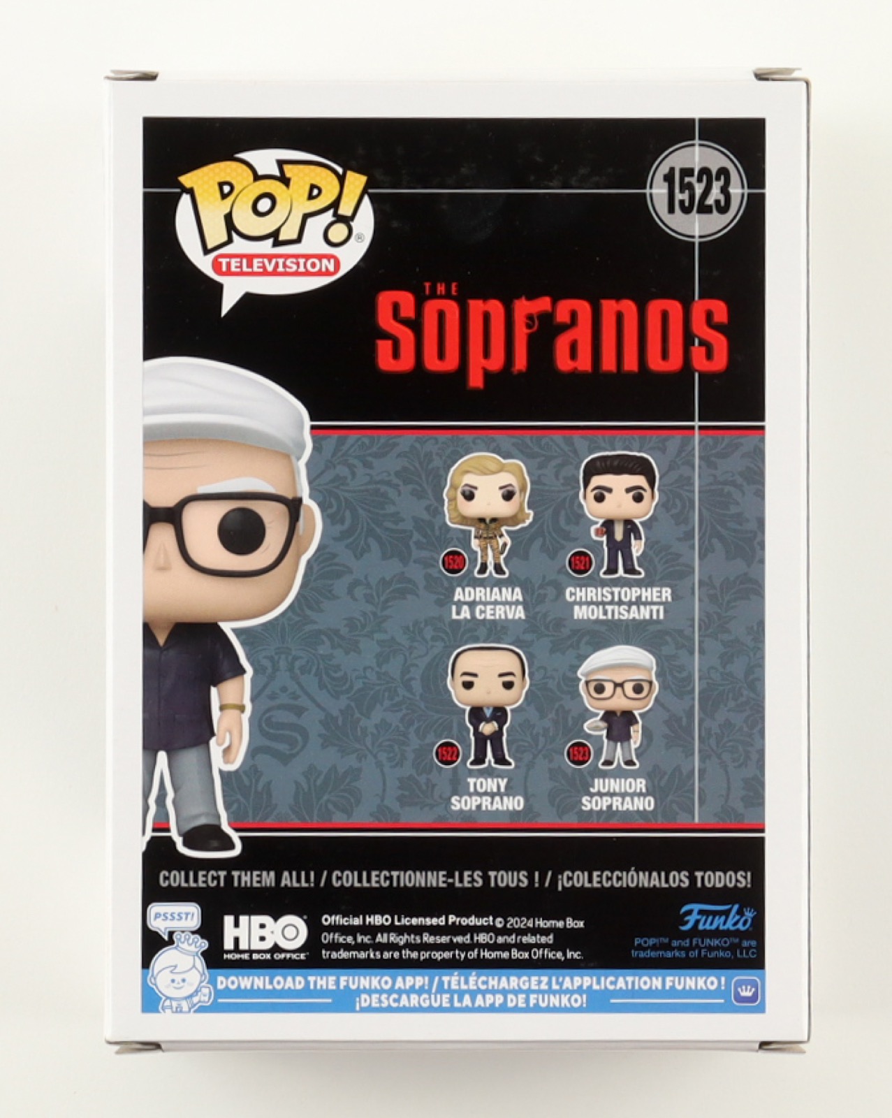 Dominic Chianese Signed "The Sopranos" #1523 Junior Soprano Funko Pop! Vinyl Figure (Beckett) at PristineAuction.com Dominic Chianese Signed "The Sopranos" #1523 Junior Soprano Funko Pop! Vinyl Figure (Beckett) at PristineAuction.com