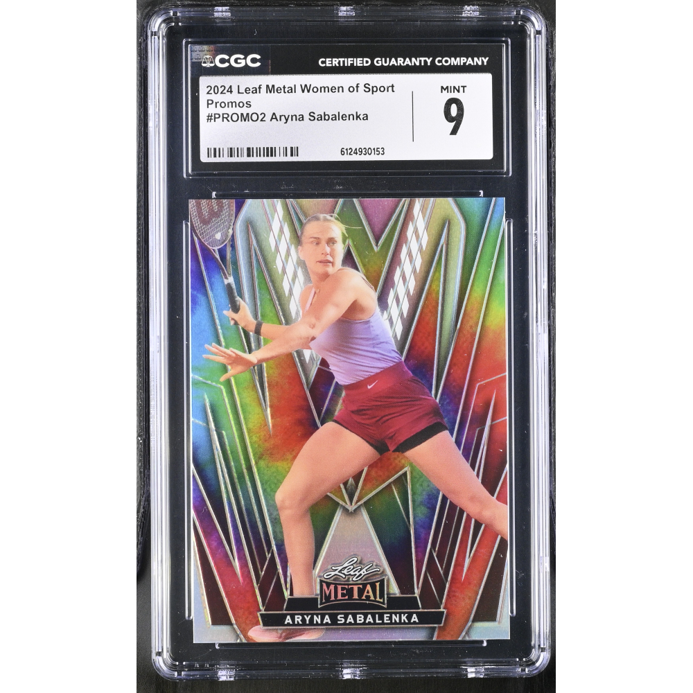 Aryna Sabalenka 2024 Leaf Metal Women Of Sport Promos #PROMO2 (CGC 9) at PristineAuction.com