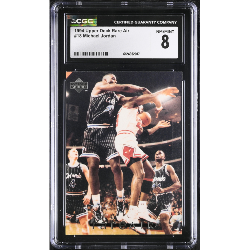 Michael Jordan 1994 Upper Deck Rare Air #18 (CGC 8) at PristineAuction.com