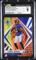 Lamar Jackson 2020 Panini Phoenix Fire Burst #61 (CGC 9) at PristineAuction.com