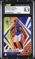 Lamar Jackson 2020 Panini Phoenix Fire Burst #61 (CGC 8.5) at PristineAuction.com