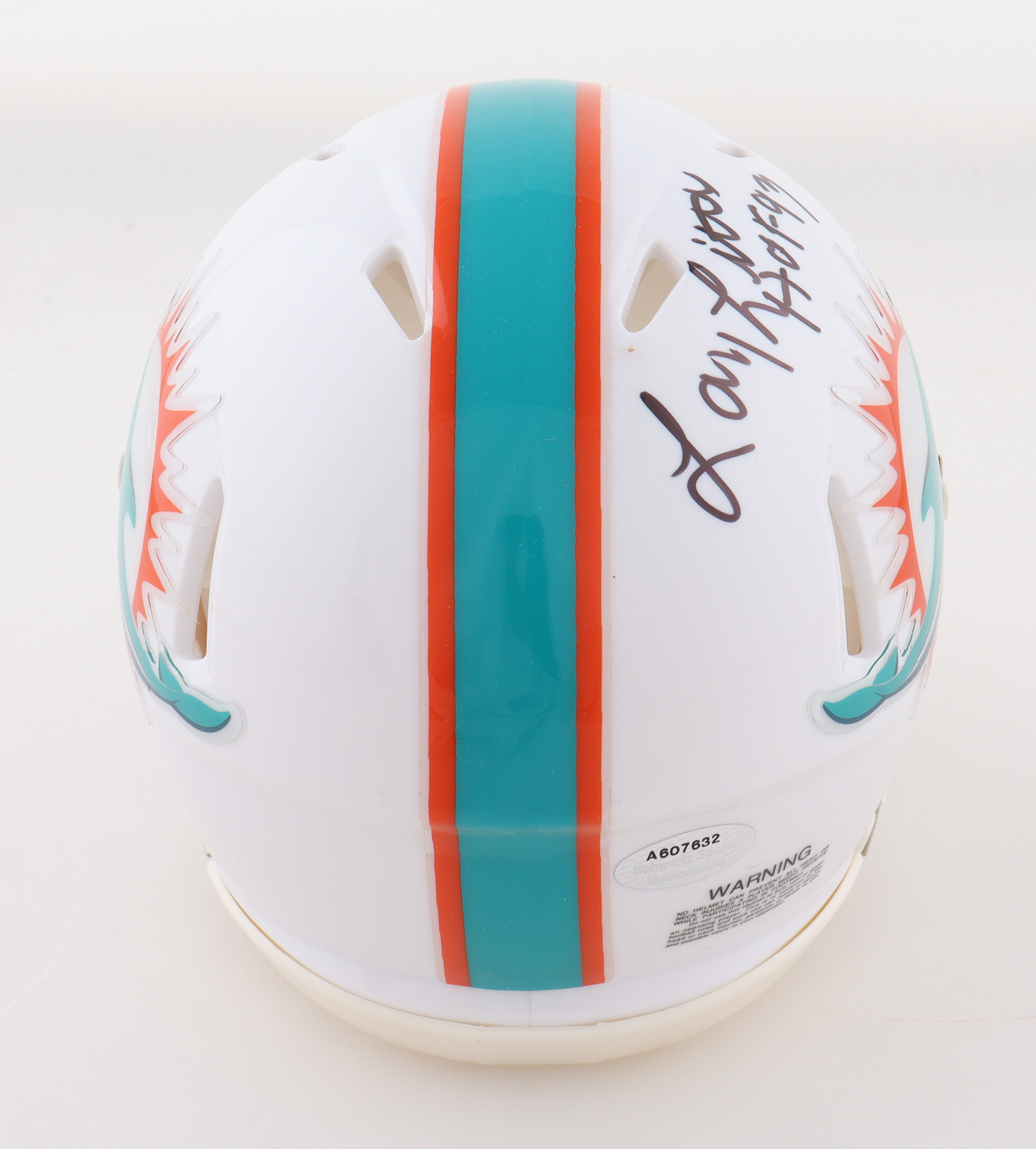Larry Little Signed Dolphins Speed Mini Helmet Inscribed "HOF 93" (Schwartz) at PristineAuction.com Larry Little Signed Dolphins Speed Mini Helmet Inscribed "HOF 93" (Schwartz) at PristineAuction.com