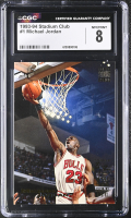Michael Jordan 1993-94 Stadium Club #1 (CGC 8) at PristineAuction.com