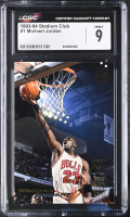 Michael Jordan 1993-94 Stadium Club #1 (CGC 9) at PristineAuction.com