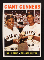 Willie Mays / Orlando Cepeda 1964 Topps Giant Gunners #306 at PristineAuction.com