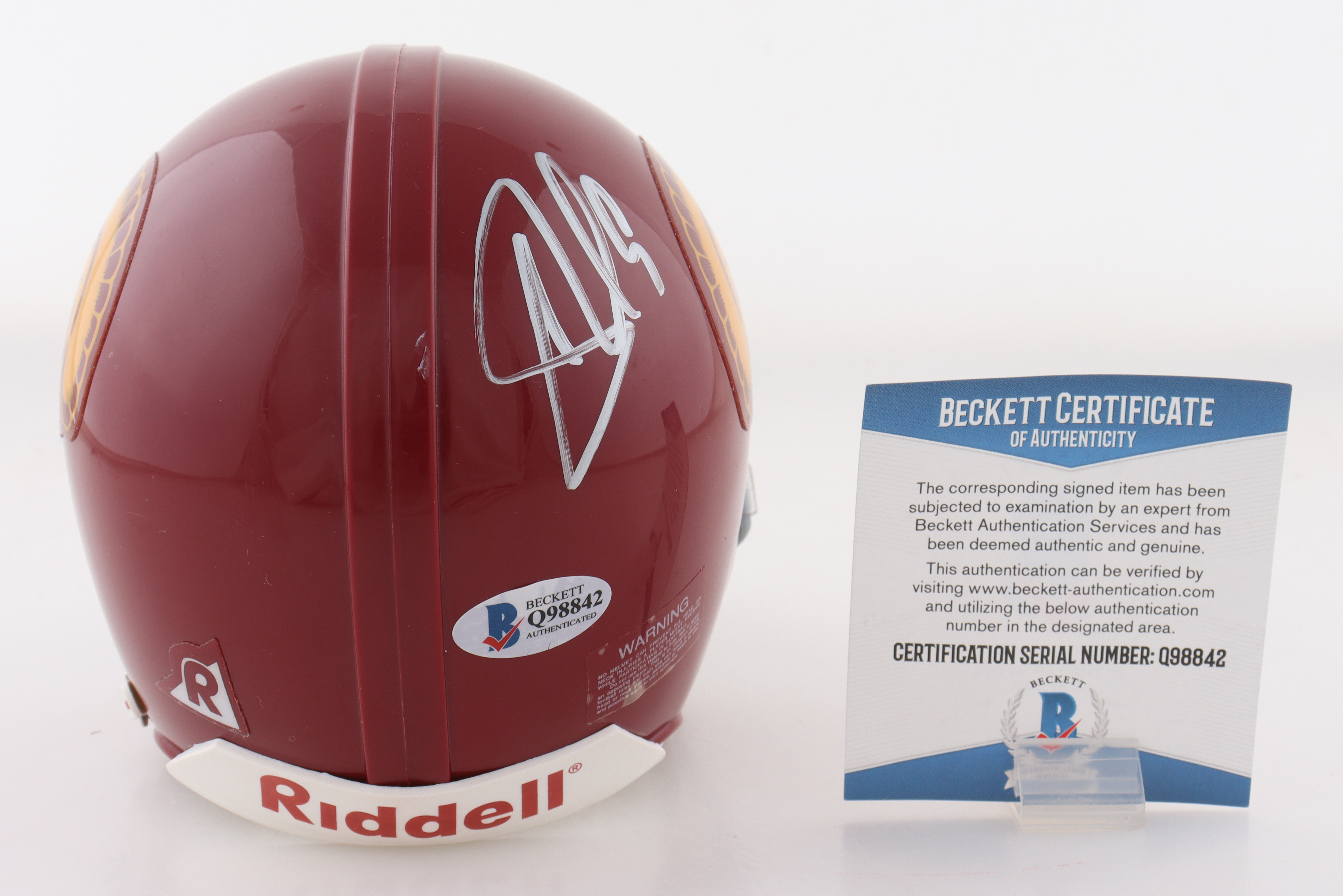 Carson Palmer Signed USC Trojans Mini Helmet (Beckett) at PristineAuction.com Carson Palmer Signed USC Trojans Mini Helmet (Beckett) at PristineAuction.com