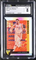 Luka Doncic 2020-21 Panini Flux Silver #37 (CGC 8) at PristineAuction.com