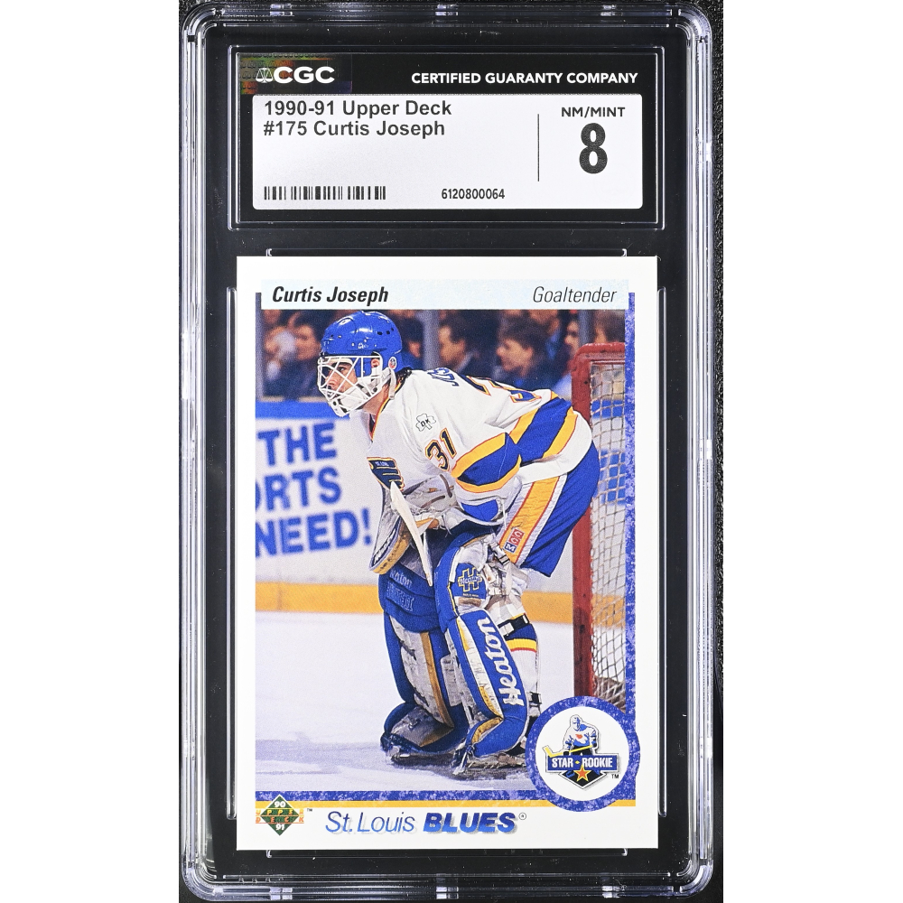Curtis Joseph 1990-91 Upper Deck #175 RC (CGC 8) at PristineAuction.com