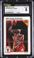 Michael Jordan 1991-92 Hoops #30 (CGC 8) at PristineAuction.com