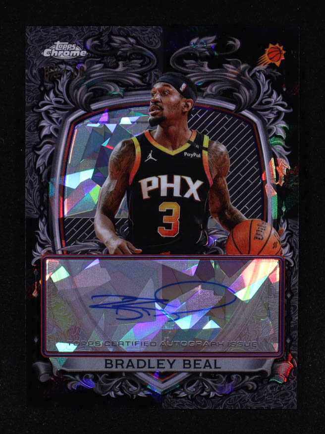 Bradley Beal 2025-26 Topps Chrome Sapphire Signature Style Black Sapphire #SSBB #08/10 at PristineAuction.com Bradley Beal 2025-26 Topps Chrome Sapphire Signature Style Black Sapphire #SSBB #08/10 at PristineAuction.com
