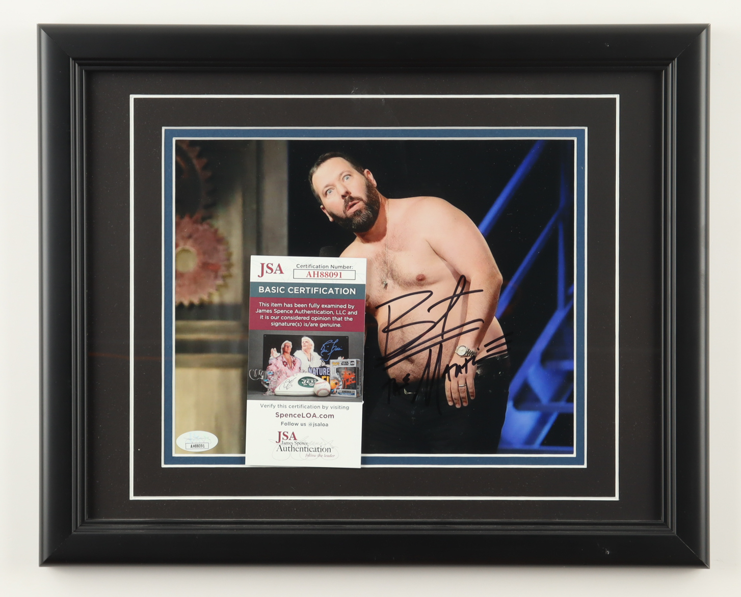Bert Kreischer Signed Custom Framed Photo Display Inscribed "The Machine" (JSA) at PristineAuction.com Bert Kreischer Signed Custom Framed Photo Display Inscribed "The Machine" (JSA) at PristineAuction.com