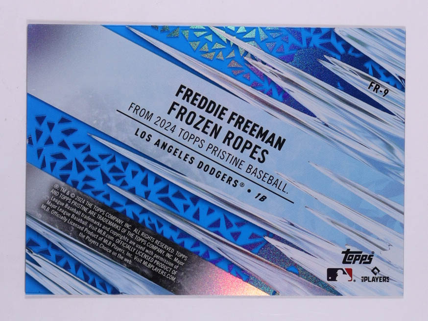 Freddie Freeman 2024 Topps Pristine Frozen Ropes Blue #FR9 #06/75 at PristineAuction.com Freddie Freeman 2024 Topps Pristine Frozen Ropes Blue #FR9 #06/75 at PristineAuction.com