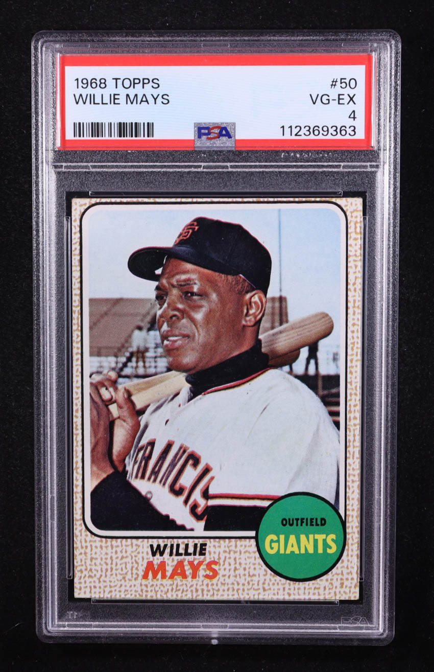 Willie Mays 1968 Topps #50 (PSA 4) at PristineAuction.com Willie Mays 1968 Topps #50 (PSA 4) at PristineAuction.com