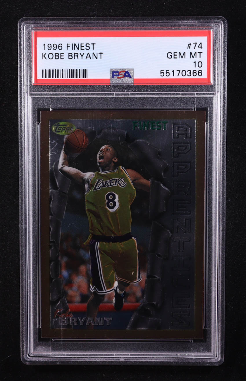 Kobe Bryant 1996-97 Finest #74 B RC (PSA 10) at PristineAuction.com Kobe Bryant 1996-97 Finest #74 B RC (PSA 10) at PristineAuction.com