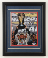 Jimmie Johnson Signed NASCAR Custom Framed Photo Display (PSA) at PristineAuction.com