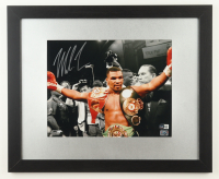 Mike Tyson Signed Custom Framed Photo Display (Tyson & Beckett) at PristineAuction.com