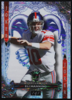 Eli Manning 2024 Wild Card 7 Card Studs Joker Lava Light Blue #W7JWEM #1/1 at PristineAuction.com