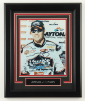 Jimmie Johnson Signed NASCAR Custom Framed Photo Display (Palm Beach) at PristineAuction.com