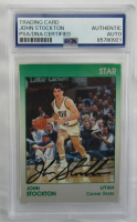 John Stockton Signed 1991 Star #NN (PSA) at PristineAuction.com