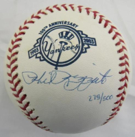 Phil Rizzuto Signed LE OML Yankees 100th Anniversary Baseball (Steiner) at PristineAuction.com