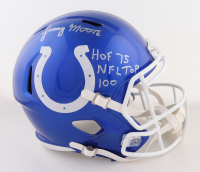 Lenny Moore Signed Colts Full-Size Speed Helmet Inscribed "HOF 75" & "NFL Top 100" (Schwartz) at PristineAuction.com