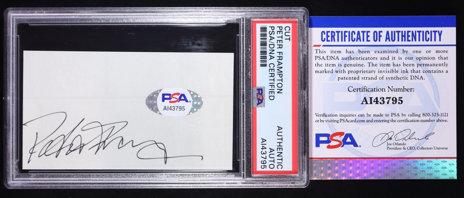 Peter Frampton Signed Cut (PSA) at PristineAuction.com Peter Frampton Signed Cut (PSA) at PristineAuction.com