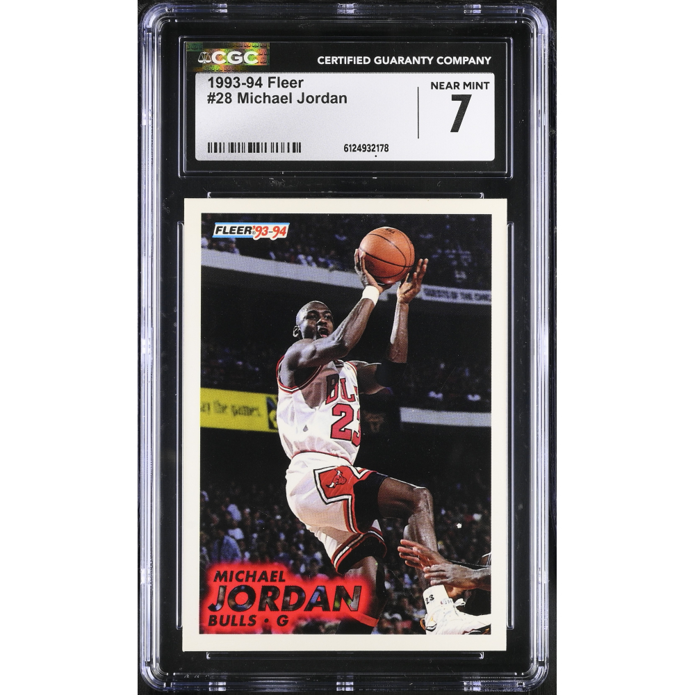 Michael Jordan 1993-94 Fleer #28 (CGC 7) at PristineAuction.com