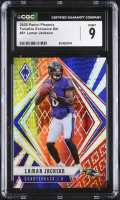 Lamar Jackson 2020 Panini Phoenix Fire Burst #61 (CGC 9) at PristineAuction.com