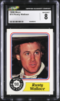 Rusty Wallace 1988 Maxx Charlotte #14 RC (CGC 8) at PristineAuction.com