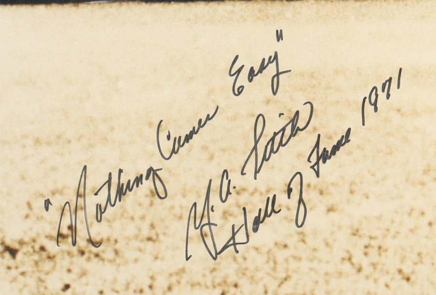 Y. A. Tittle Signed Giants 20x24 Photo Inscribed "Hall of Fame 1971" & "Nothing Comes Easy" (PSA) at PristineAuction.com Y. A. Tittle Signed Giants 20x24 Photo Inscribed "Hall of Fame 1971" & "Nothing Comes Easy" (PSA) at PristineAuction.com