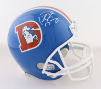 Peyton Manning Signed Broncos Full-Size Throwback Alternate Helmet (Fanatics) at PristineAuction.com