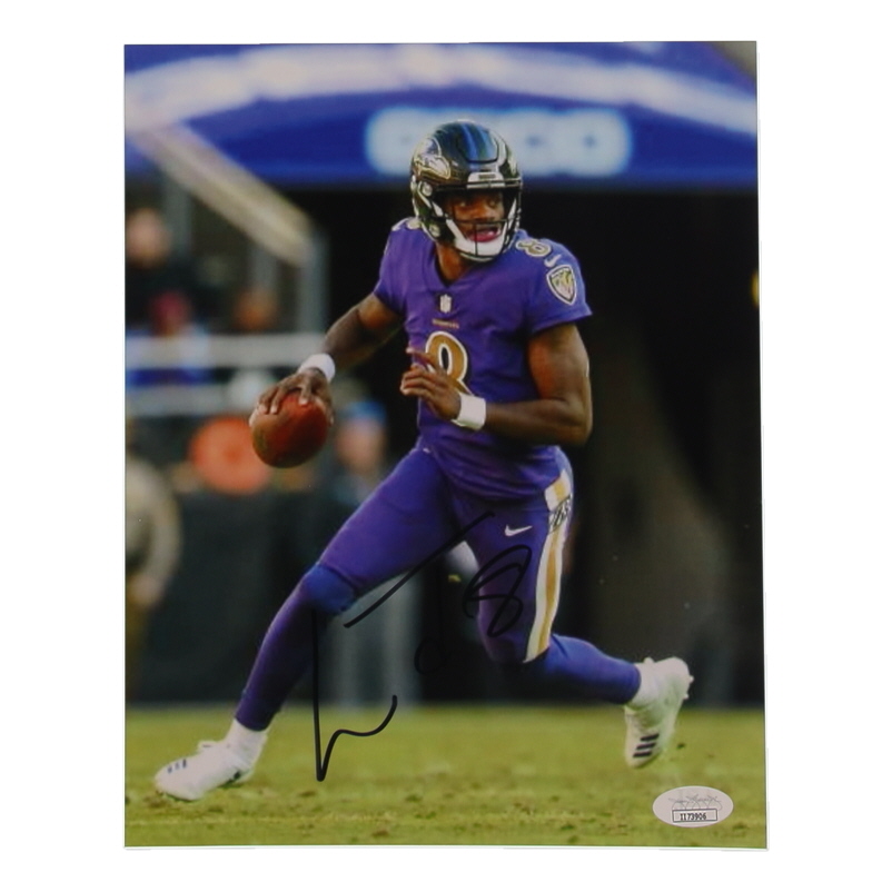 Lamar Jackson Signed Ravens 8x10 Photo (JSA) at PristineAuction.com Lamar Jackson Signed Ravens 8x10 Photo (JSA) at PristineAuction.com