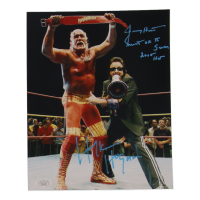 Hulk Hogan & Jimmy Hart Signed WWE 8x10 Photo Inscribed "Mouth of the South" & "2005 HOF" (JSA) at PristineAuction.com