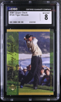 Tiger Woods 2001 Upper Deck #124 (CGC 8) at PristineAuction.com
