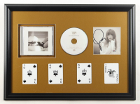 Taylor Swift Signed Custom Framed "Tortured Poets Society" CD Album Insert Display With Disc Case, Disc & (4) Playing Cards (PSA) at PristineAuction.com