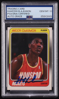 Hakeem Olajuwon Signed 1988-89 Fleer #53 (PSA | Auto Grade 10) at PristineAuction.com