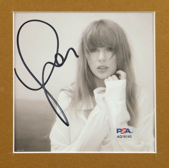Taylor Swift Signed Custom Framed "The Tortured Poets Department" CD Album Insert Display with CD Case, CD & The Bolter Albatross (PSA) at PristineAuction.com Taylor Swift Signed Custom Framed "The Tortured Poets Department" CD Album Insert Display with CD Case, CD & The Bolter Albatross (PSA) at PristineAuction.com