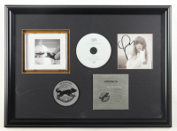 Taylor Swift Signed Custom Framed "The Tortured Poets Department" CD Album Insert Display with CD Case, CD & The Black Dog (PSA) at PristineAuction.com