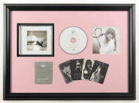 Taylor Swift Signed Custom Framed "The Tortured Poets Department" CD Album Insert Display With Disc & Set of (4) LP Release Cards (PSA) at PristineAuction.com