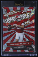 Fernando Mendoza 2025 Wild Card Comix Historical Improbable Record Red and White Lava #ACIMFM09 RC #2/4 at PristineAuction.com
