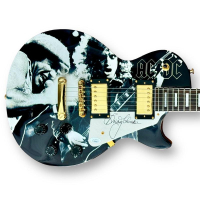 Brian Johnson Signed "AC/DC" Epiphone Les Paul Style Guitar (JSA) at PristineAuction.com