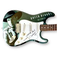 Garth Brooks Signed 39" Electric Guitar Inscribed "God Bless" & "Thanks" (JSA) at PristineAuction.com