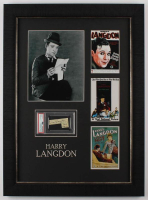 Harry Langdon Signed Custom Framed Cut Display With Hand-Drawn Sketch (PSA) at PristineAuction.com