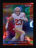 Christian McCaffrey 2024 Leaf Vivid Lava Orange #26 #1/3 at PristineAuction.com