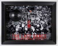 Michael Jordan Signed "The Last Dance" Custom Framed 3D Nike 2006 Air Jordan XXI Genuine Leather Basketball Display (UDA) at PristineAuction.com