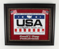 Donald Trump Signed Official 2016 "Make America Great Again" Custom Framed Campaign Poster Display (JSA) at PristineAuction.com