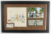 David Crosby, Stephen Stills, Graham Nash & Neil Young Signed Custom Framed Photo & Cut Display (JSA) at PristineAuction.com