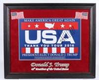 Donald Trump Signed Official 2016 "Make America Great Again" Custom Framed Campaign Poster Display (JSA) at PristineAuction.com